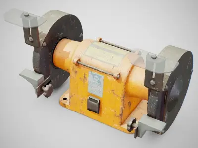 Bench Grinder - Hanning E6Z2-061 Dirty Low-poly 3D model