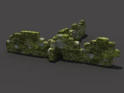 English Castle Ruin 7  3D model