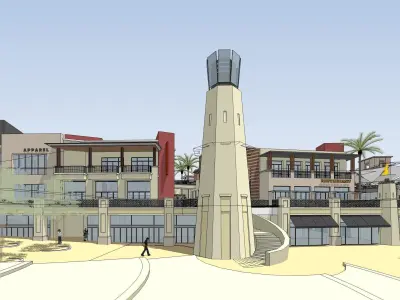 Sketchup Commercial Complex PP5 3D model