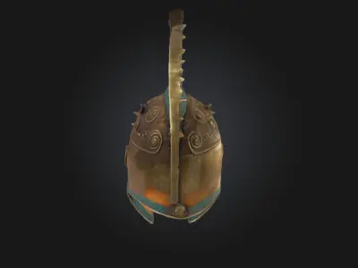 Equestrian Helm  Noble Riders Headgear 3D model