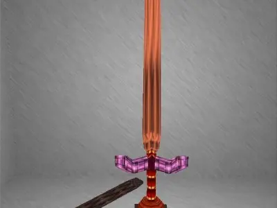 Sultan Sword Low-poly 3D model