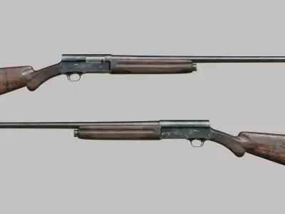 Browning Auto 5 Low-poly 3D model purchase