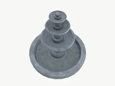Fountain Low-poly 3D model