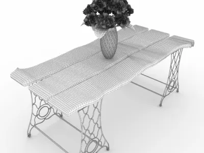 Vintage table 3D model