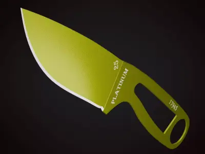 Knife 1 G Low-poly 3D model