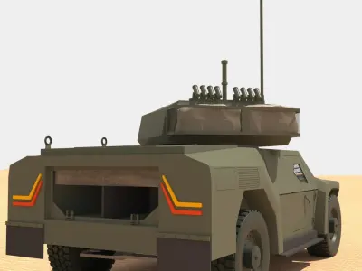 Akrep II Turkish Army Low-poly 3D model