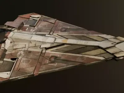 Delta 7 Free low-poly 3D model