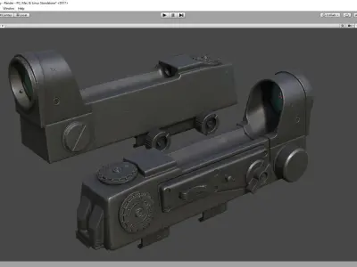 Kobra Gen 3 - Red Dot Sight - PBR Low-poly 3D model