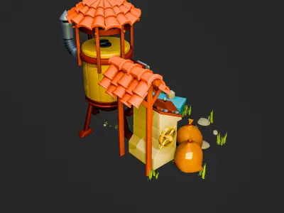 Farm Environment Props 3D model