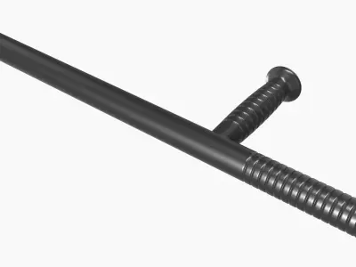 Tonfa plastic 3D model