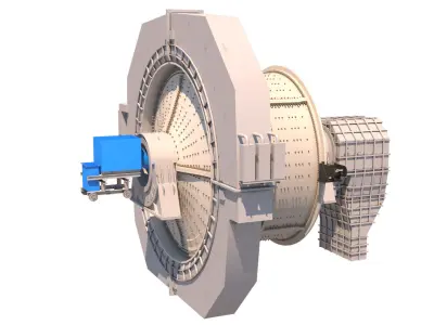 sag 3D centrifuge 3D model