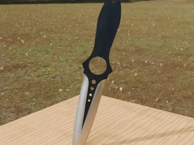 Throwing Knife Free low-poly 3D model