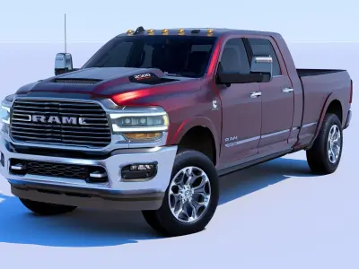 RAM 2500 Limited Mega Cab Stock 2024 Refresh 3D model
