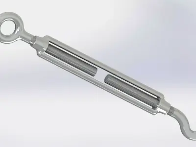 Turnbuckle M12x200 3D model