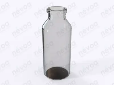 Glass vial - ISO 8362-1 - ISO 8362-1-30R - vial - 30 ml 3D model