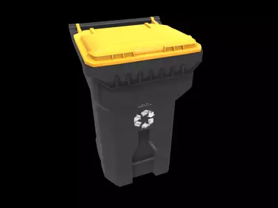 street trash can 3D model