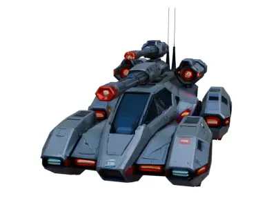 Futuristic Sci-Fi Battle Tank 3D model