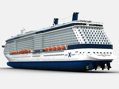 Celebrity Reflection Cruise Ship 3D model