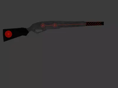 shotgun Low-poly 3D model