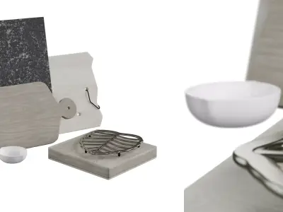 Chopping Board Set 03 Free 3D model