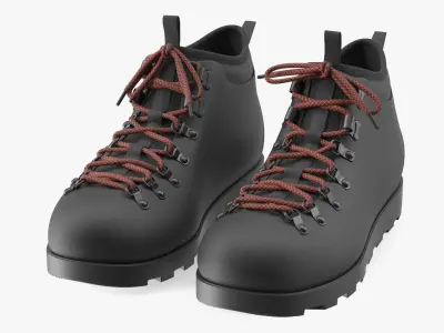 Walking Boots 3D model