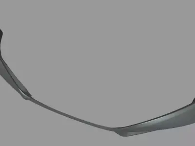 Front Bumper Honda Civic Type R 2020 Custom Low-poly 3D model