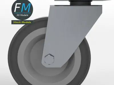 Trolley wheel 1 3D model