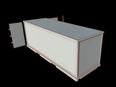 HIE HIE Game Ready Cargo 3 color Low-poly 3D model
