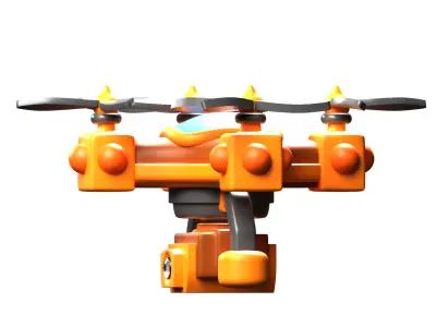 Camera Drone 3D model by slabdsgn