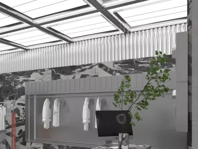 Shoe store interior 3D model purchase