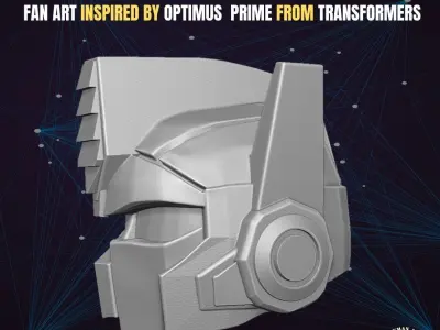 Optimus head for Action Figure 3D print model