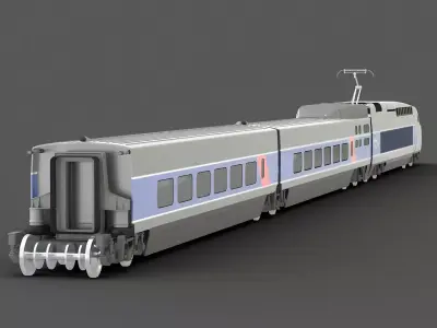 TGV Train 3D model