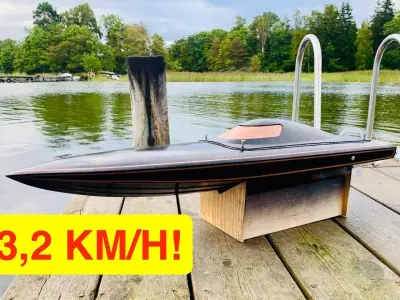 Fast 82cm Mono Hull 80kmh Rc Boat 3D print model