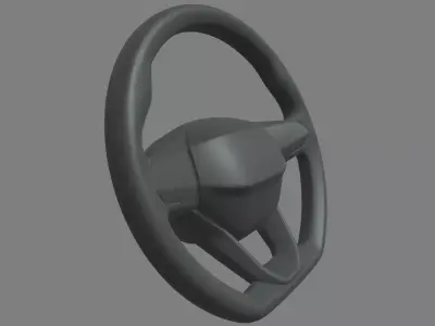 Steering Wheel Car 09 Low-poly 3D model