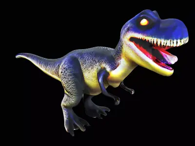 cartoon t-rex dinosaur 3D model