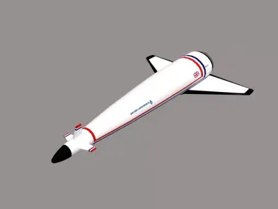 HOTOL Spacecraft Low-poly 3D model