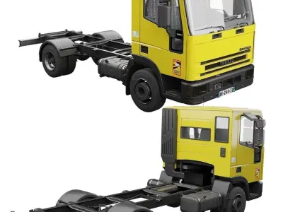 Iveco Eurocargo 100E18 2001 3D Model Pack