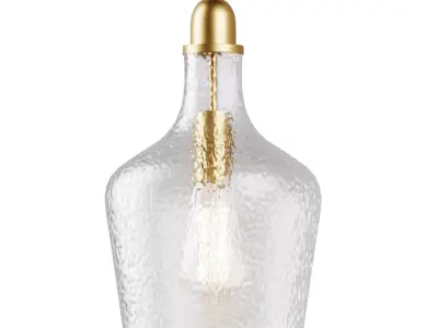 ELYCCUPA Glass Pendant Light 3D model