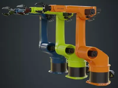 Industrial Robot 3A Low-poly 3D model