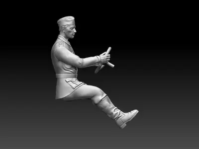 german driver soldier 3D print model buy