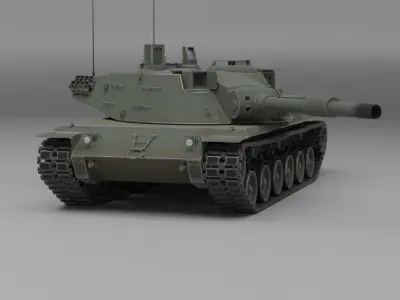 MBT 70 tank 3D model