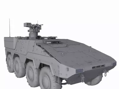 Boxer GTK A2 Game Model Low-poly 3D model