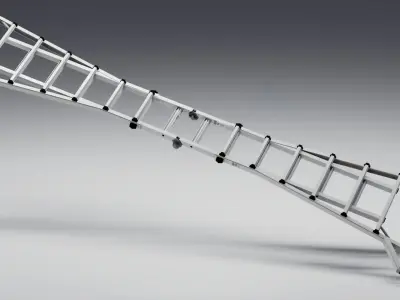 Foldable Ladder Low-poly 3D model
