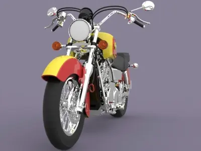 Motorcycle harley davidson Free 3D model