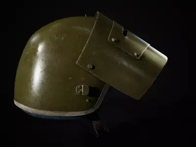 Sh-Maska Helmet Low-poly 3D model