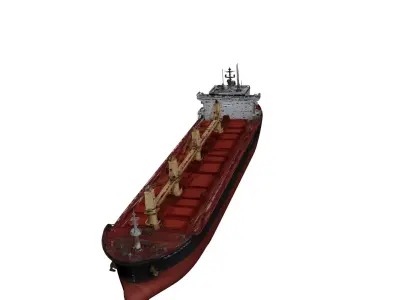 Heavy Duty Cargo Ship Bulk Carrier Vessel 3D model