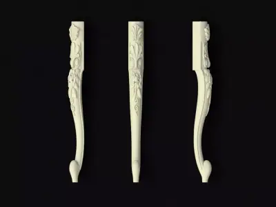 leg High quality 3d models for processing on a cnc machine 3D model
