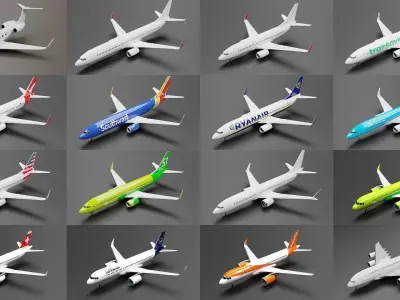 Complete Aircraft Model Collection  3D Model Pack