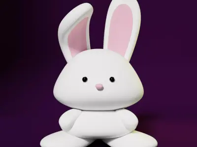 Rabbit bunny figurine 3D model