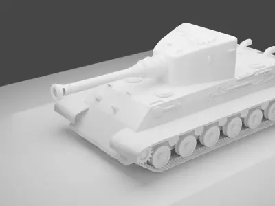 Military Tank Low-poly 3D model get